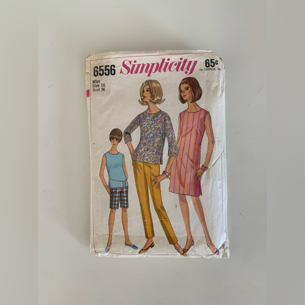 2 for $12🧵🪡 1960s Dress Shorts and Pants sewing pattern